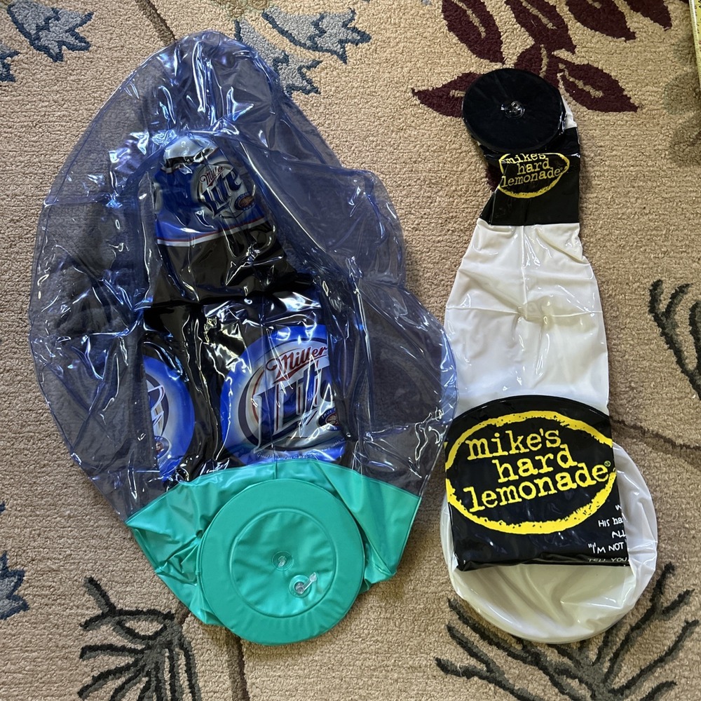 🚨🍋Mike's Hard Lemonade Bottle Miller Lite Bottle Inflatable Pool Man Cave Bar